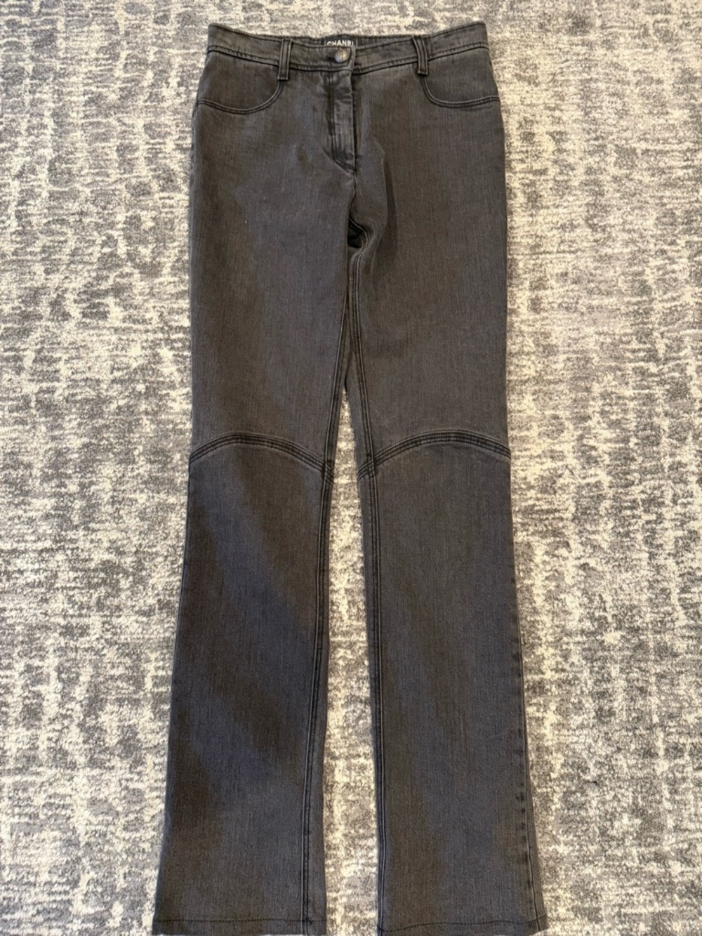 Classic CHANEL Women's Straight-Leg Jeans 100% Authentic